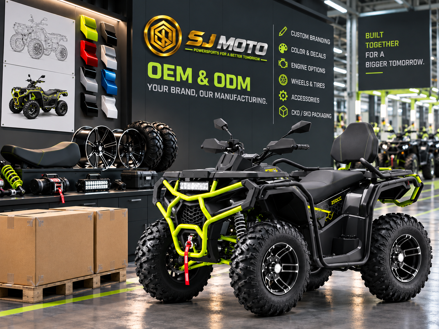 ATV OEM and ODM manufacturing by SJ MOTO