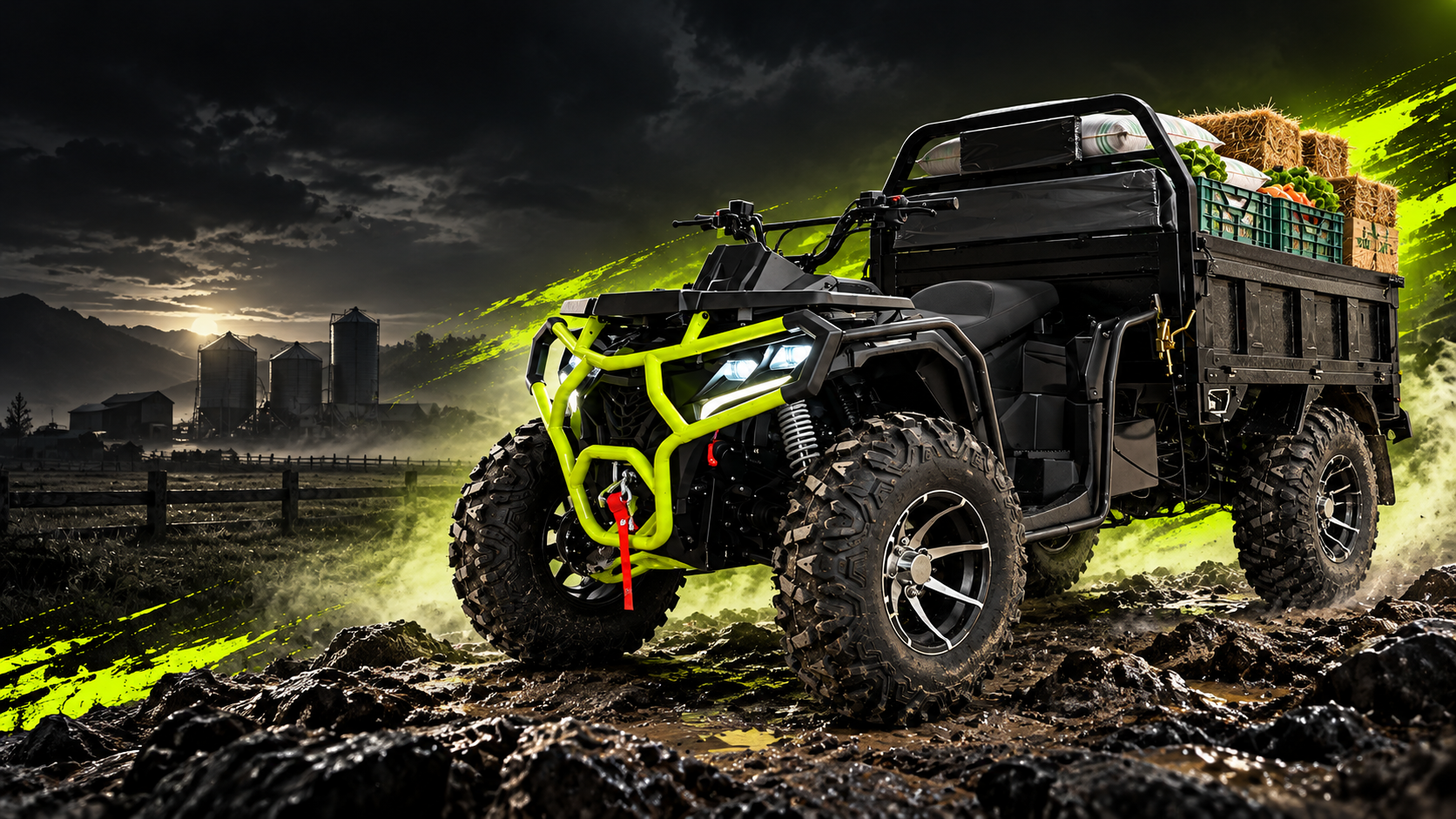 125CC–400CC Farm Utility Vehicle for Agriculture and Cargo Transport